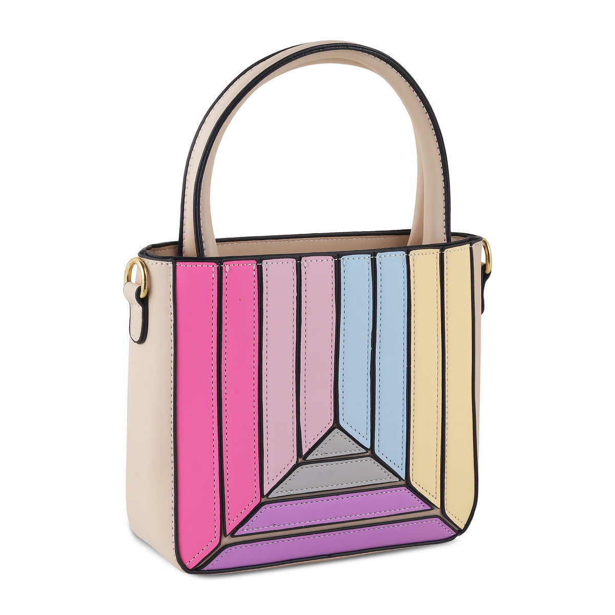 ○Fallett○ Leather Square Cross Bag Ivory FA2203BG02IV