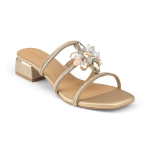 Crimzon - Fiona- Bronze Block Heels