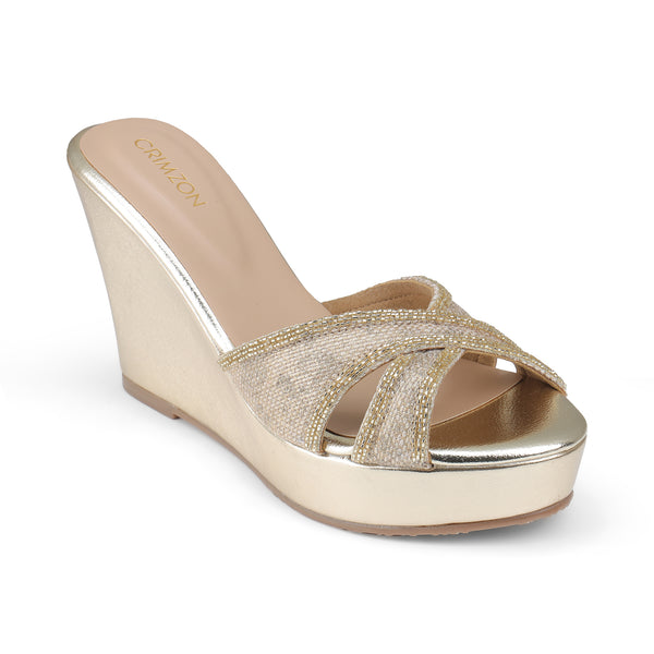 Crimzon - Aiyana- Gold Wedges